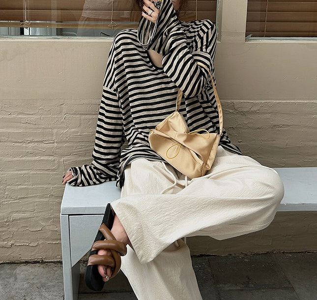 Slouchy Striped Top (preorder/ 3 colours)