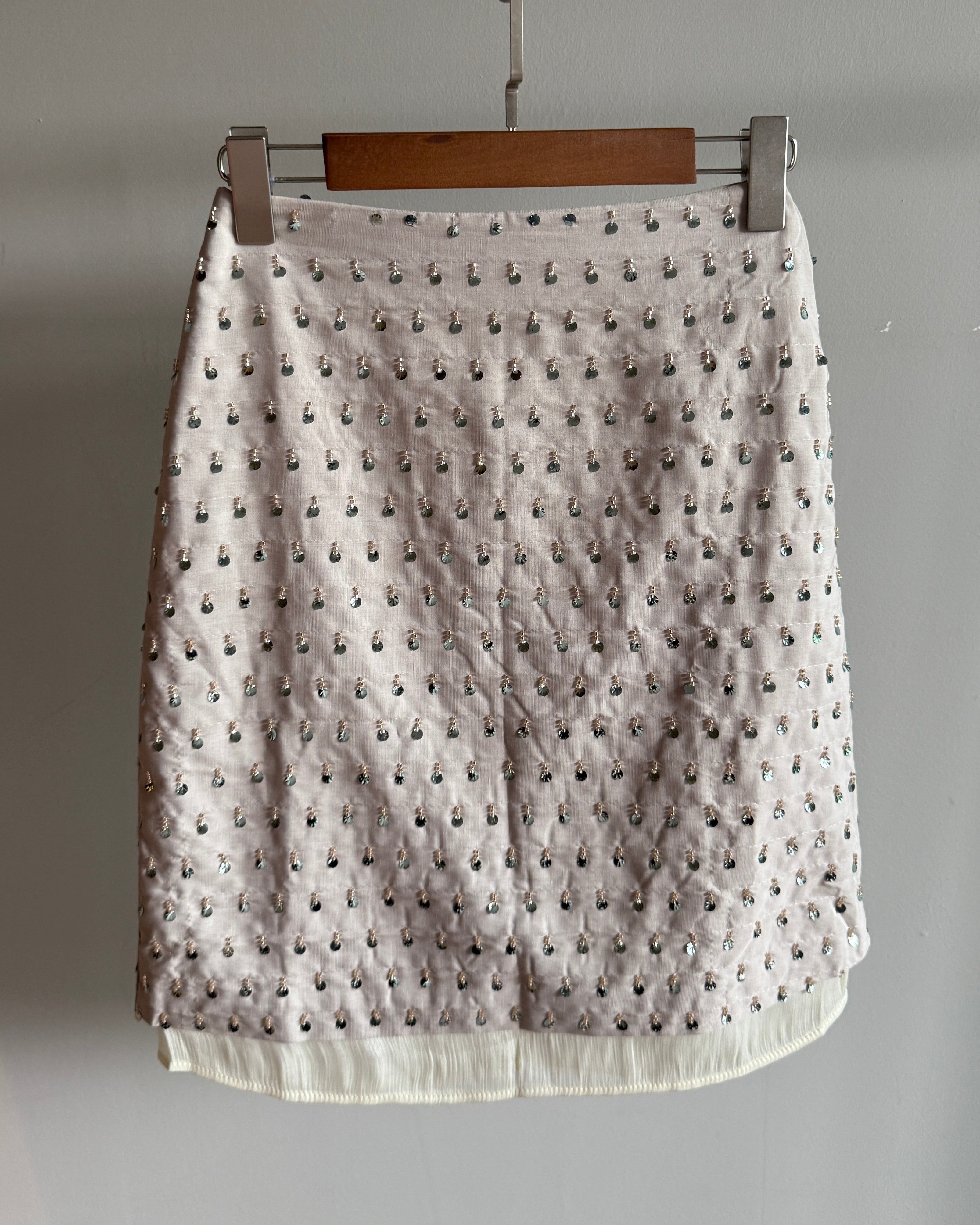 Noelle Crystal Overlay Skirt (preorder/ 2 colours)