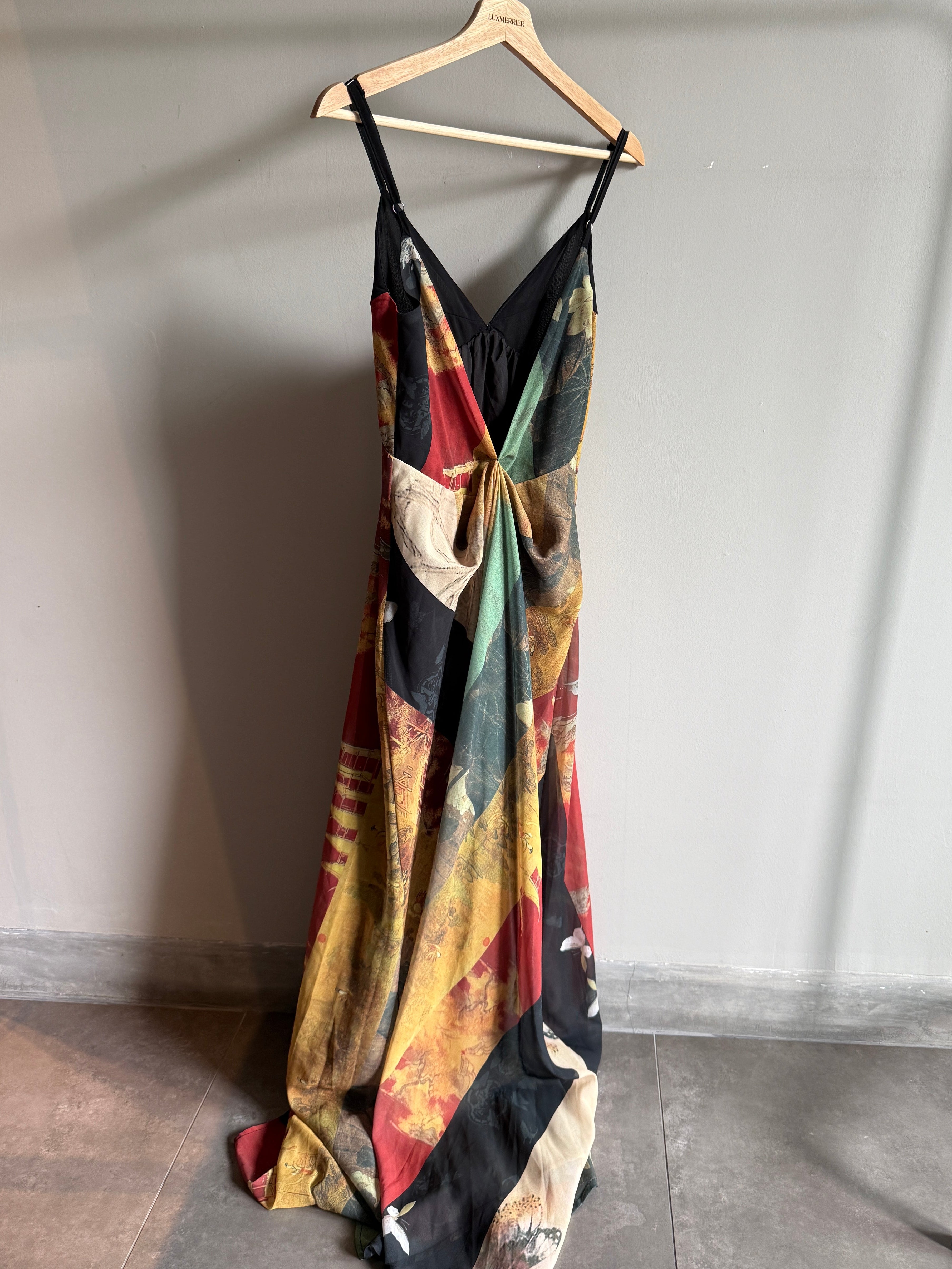 Akari Printed Maxi Dress (preorder)
