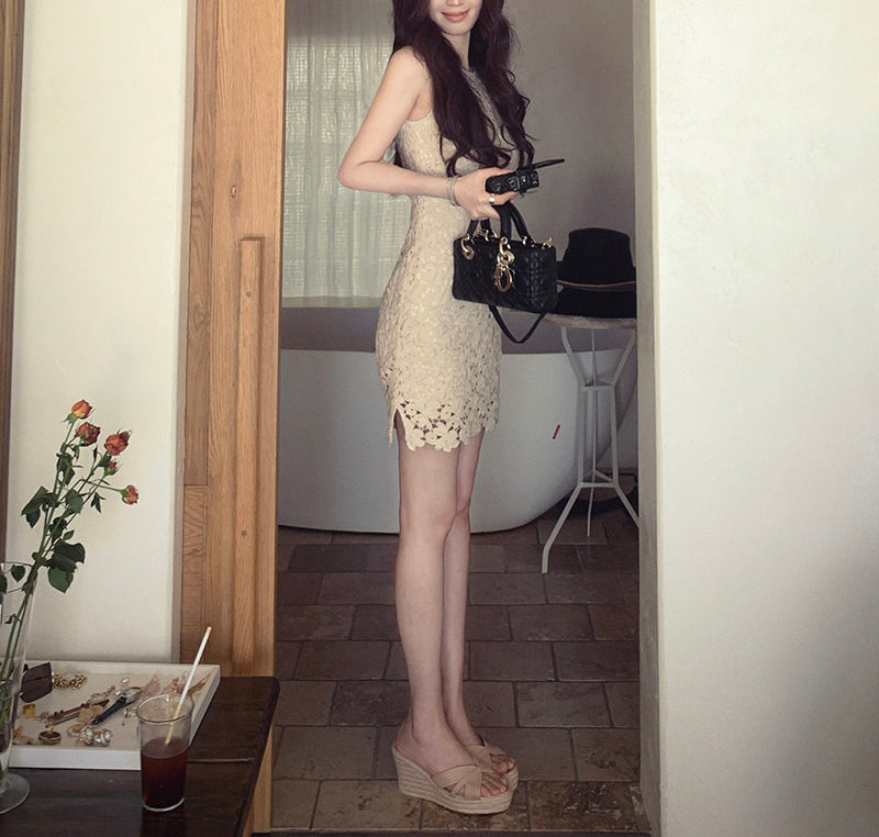 Patchi lace dress (ready stock in S)