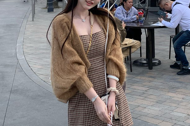 Plaid dress (preorder/ 2 colours)