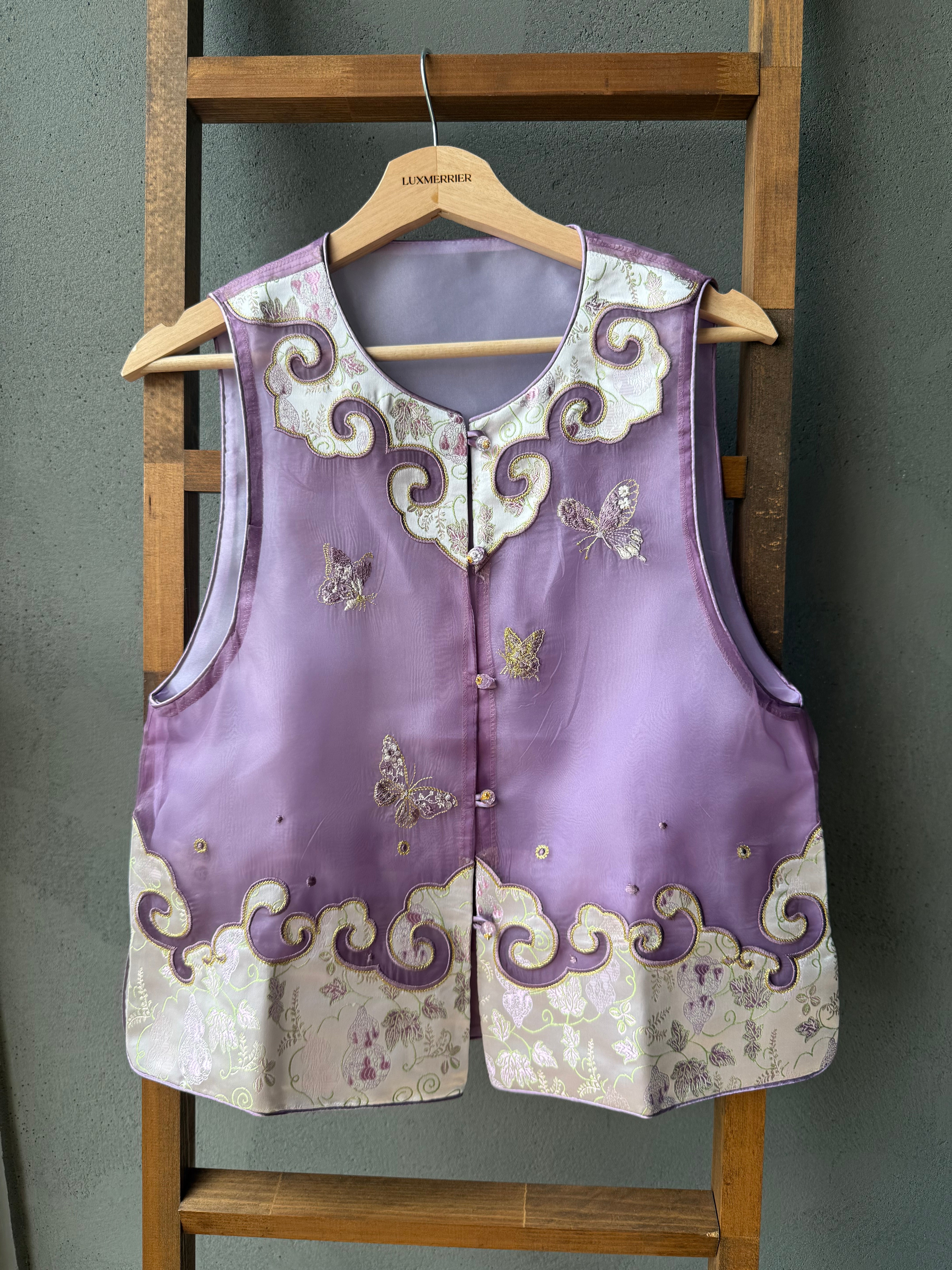 Organza vest top (ready stock in XL)