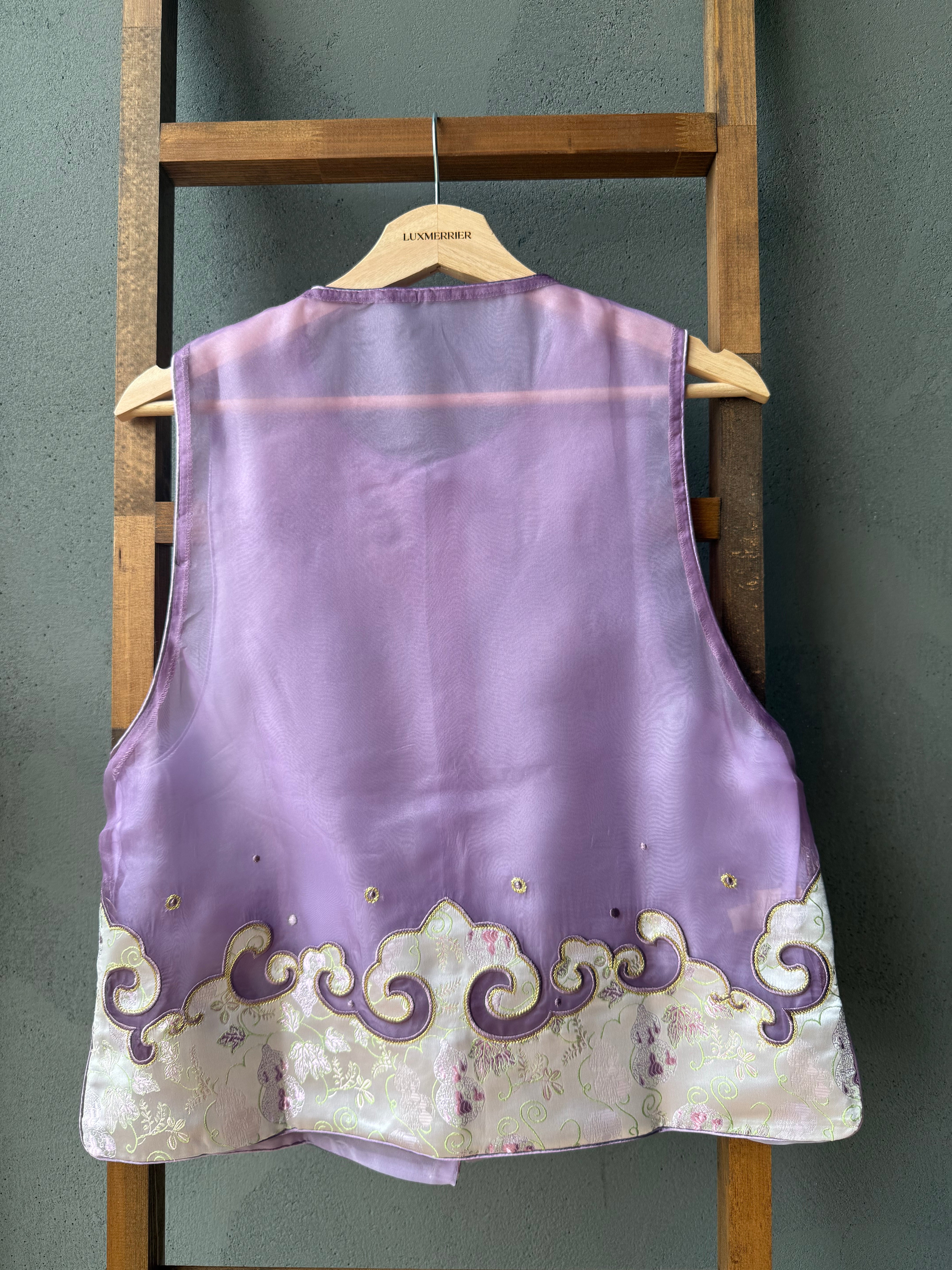 Organza vest top (ready stock in XL)