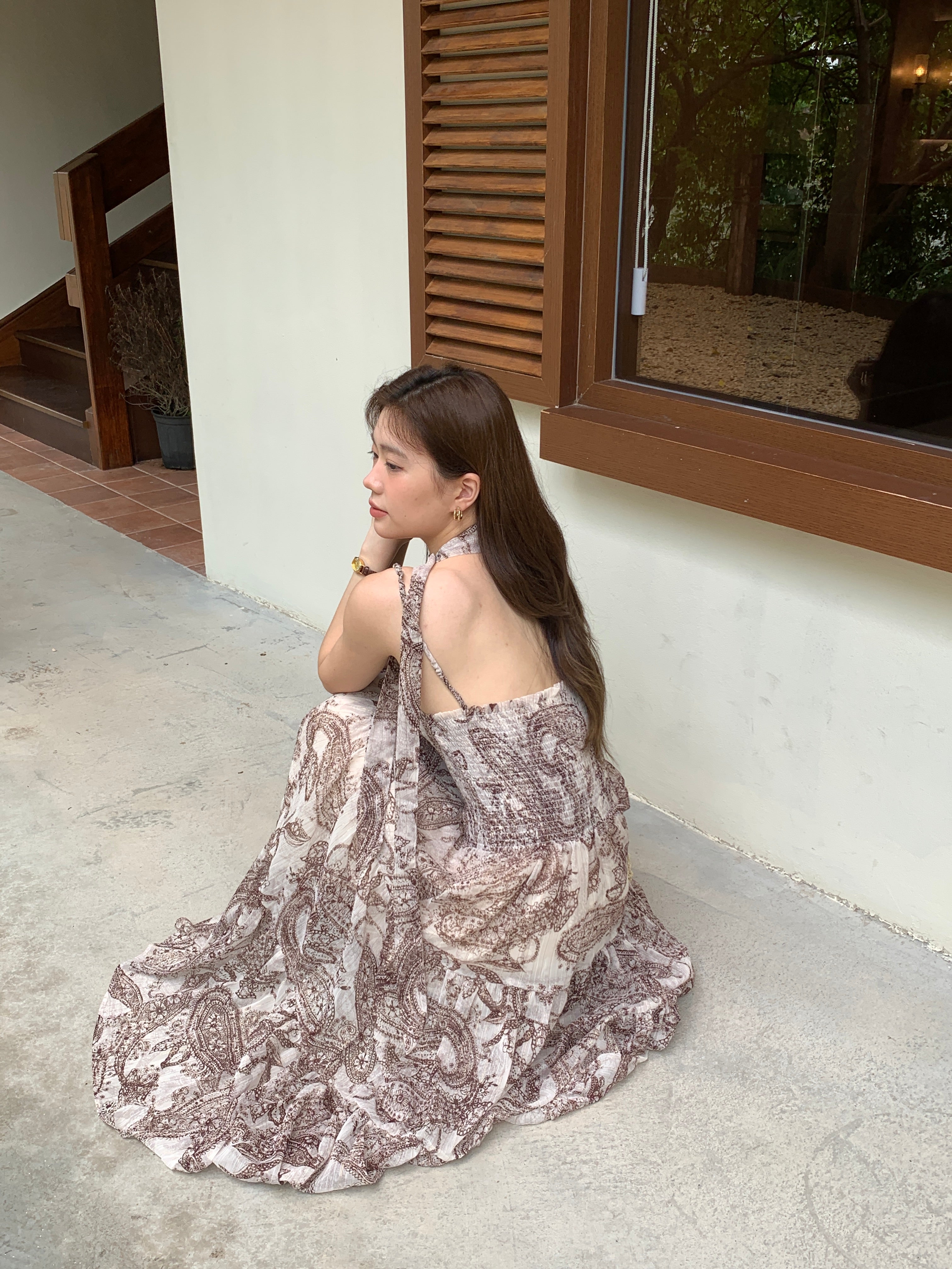 Paisley resort dress (preorder)
