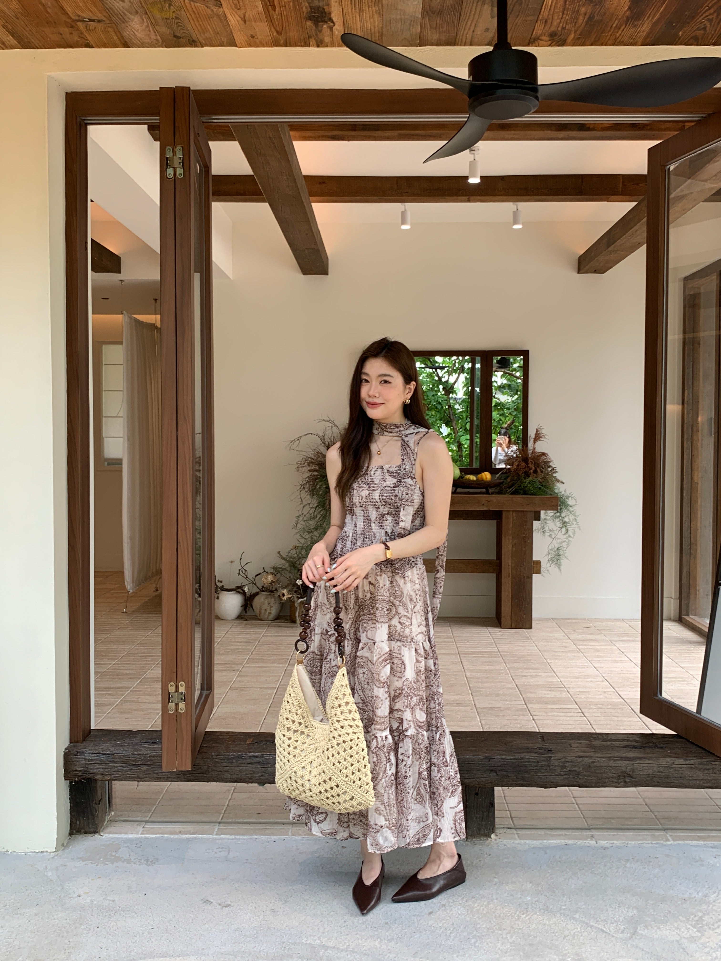 Paisley resort dress (preorder)
