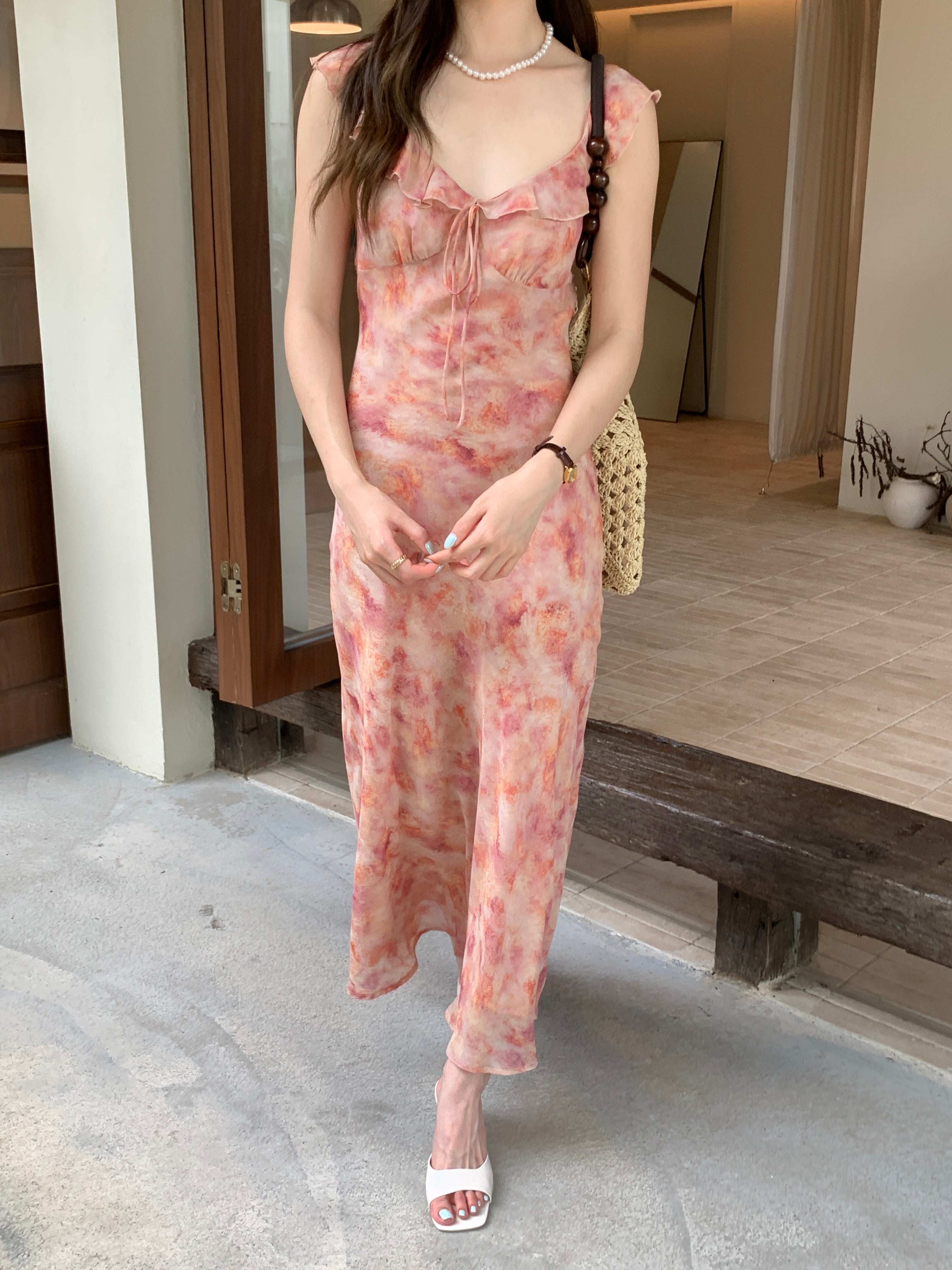 Rosalie Watercolor Maxi Dress (preorder)