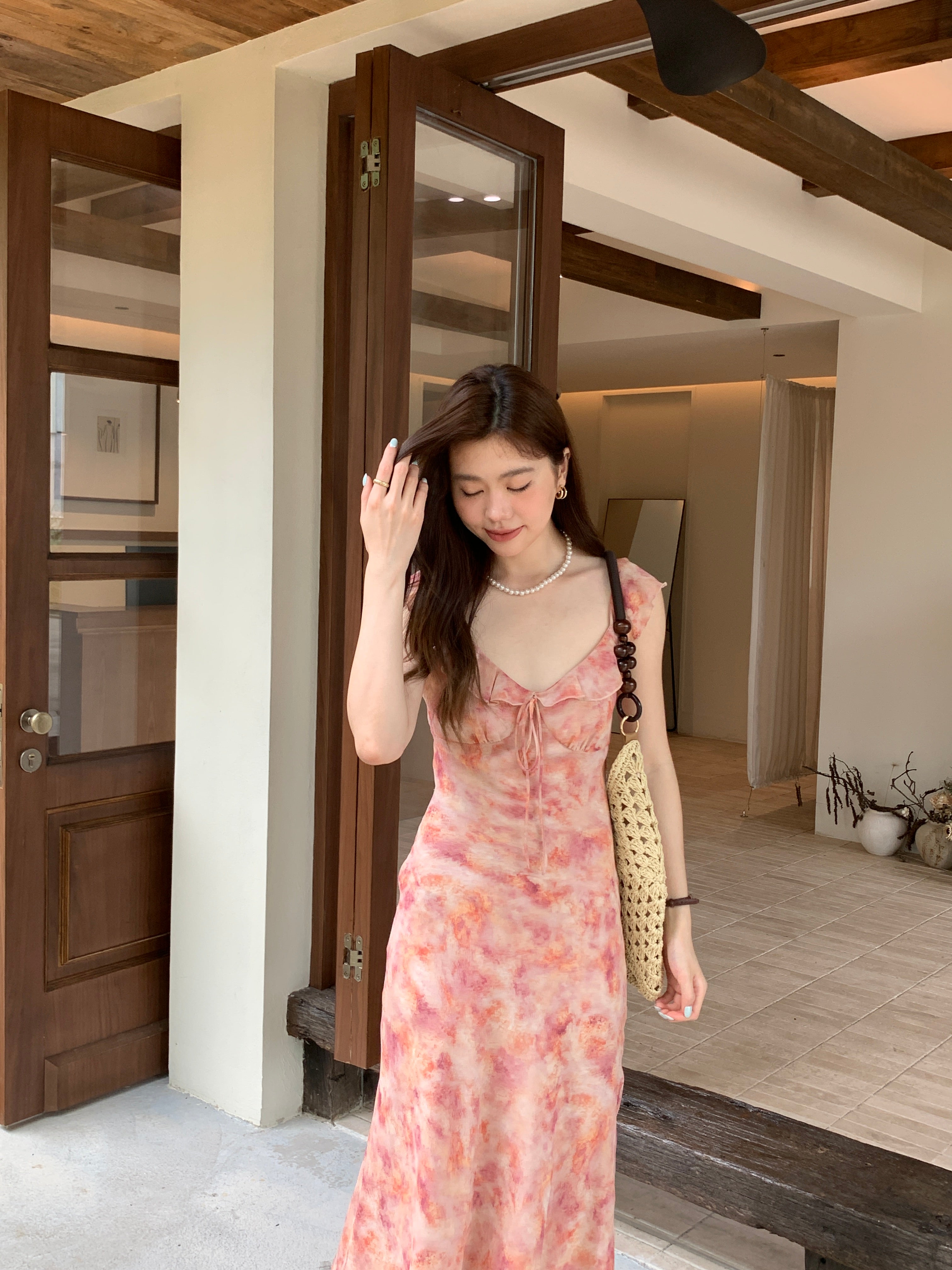Rosalie Watercolor Maxi Dress (preorder)