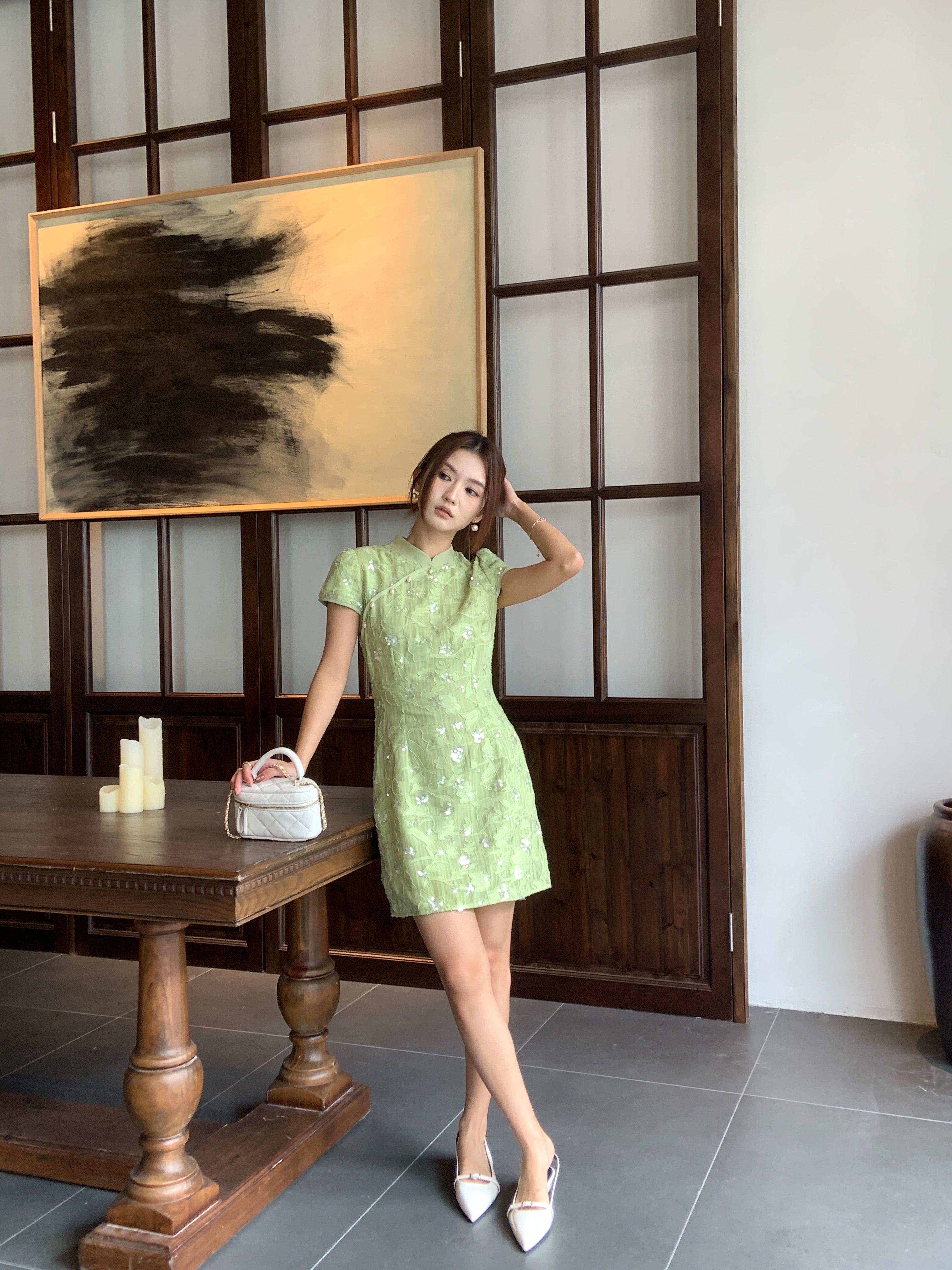 Banano cheongsam (preorder/ 2 colours)