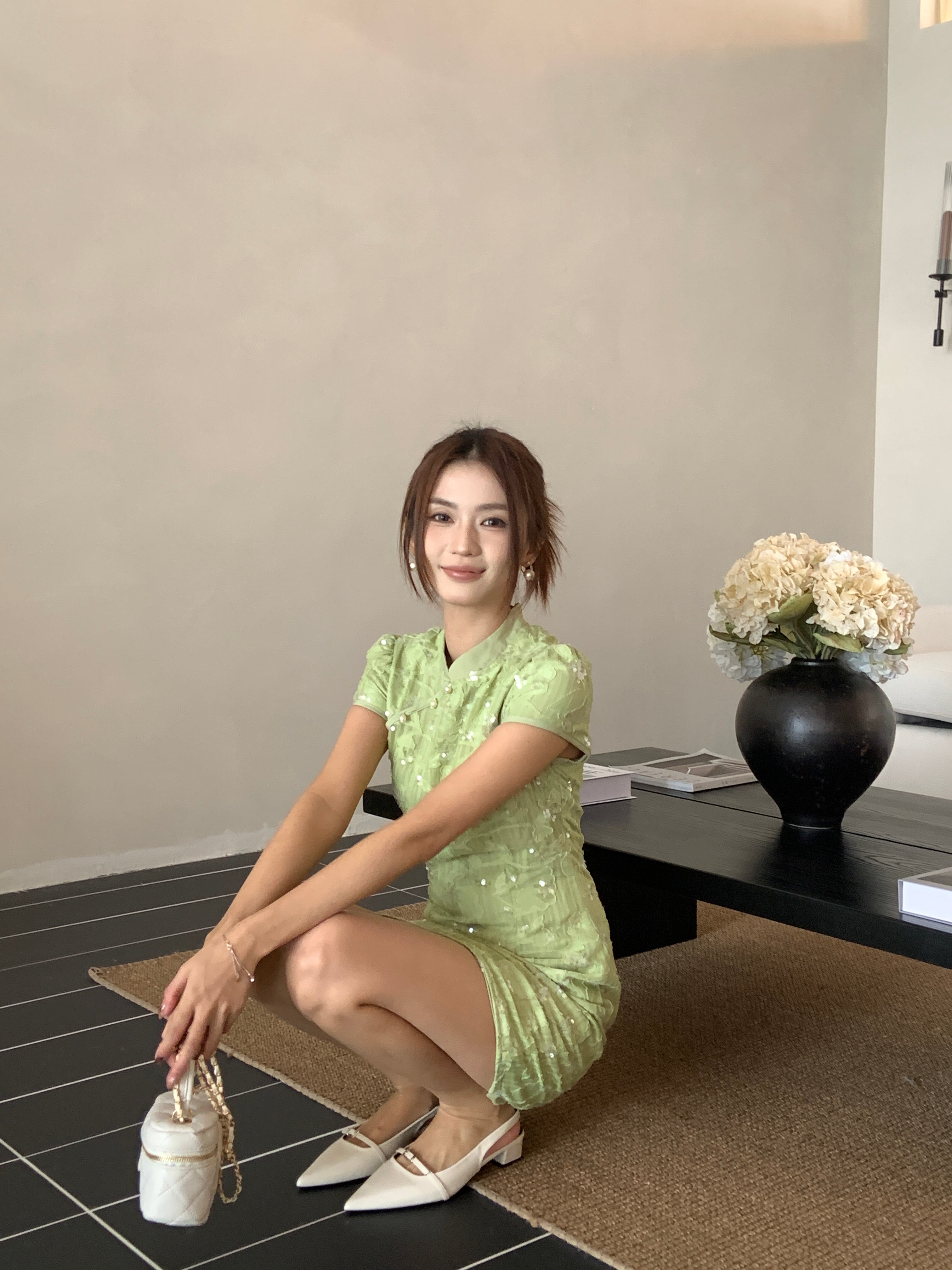 Banano cheongsam (preorder/ 2 colours)