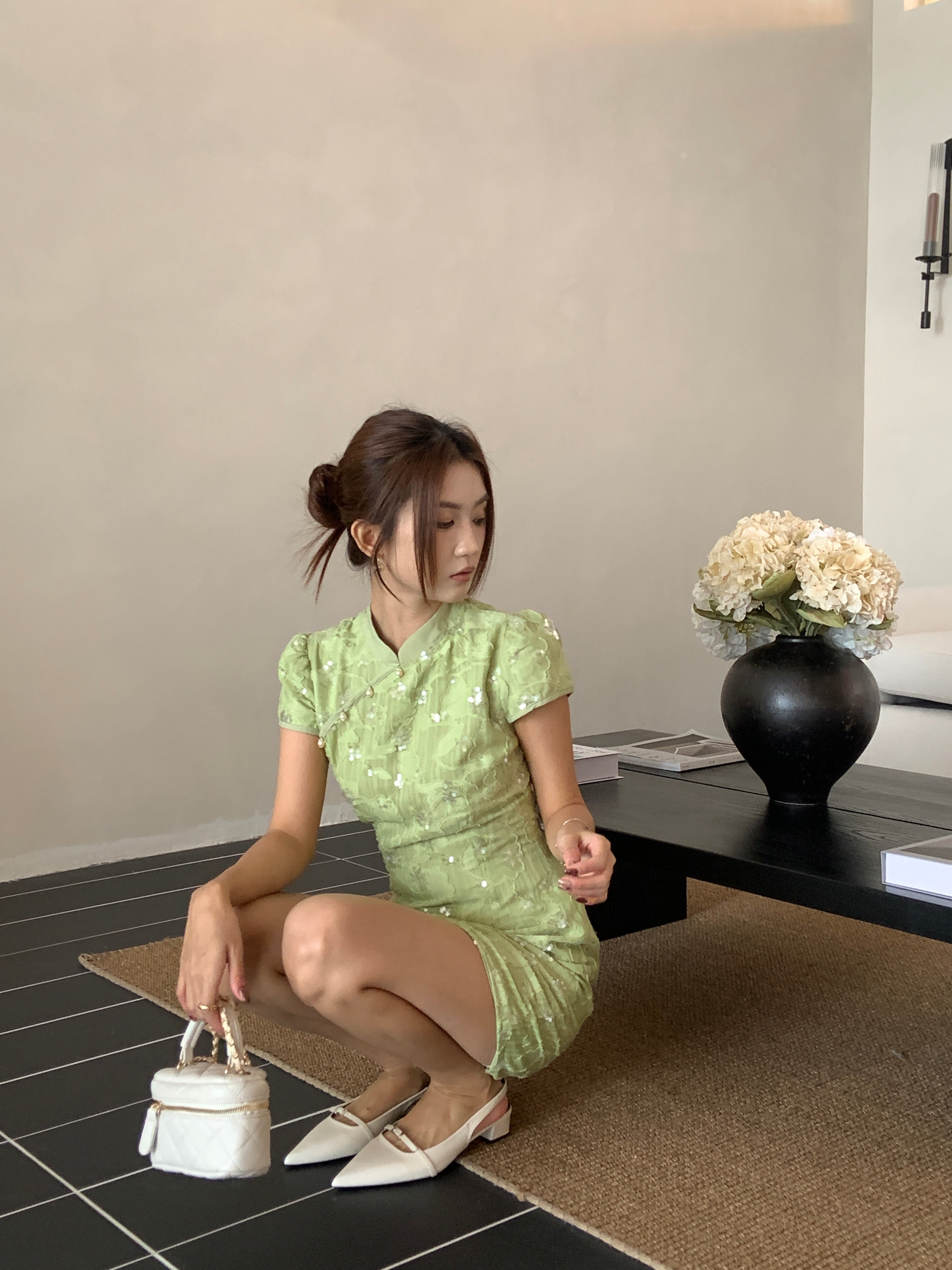 Banano cheongsam (preorder/ 2 colours)