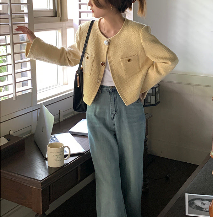 Veste en tweed Calrose (précommande / 3 couleurs)