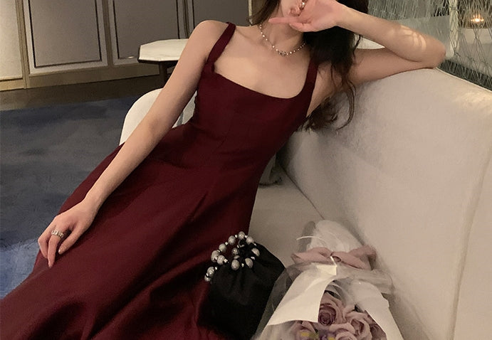 Antoinette dress (ready stock in red (2XL)/4 colours)