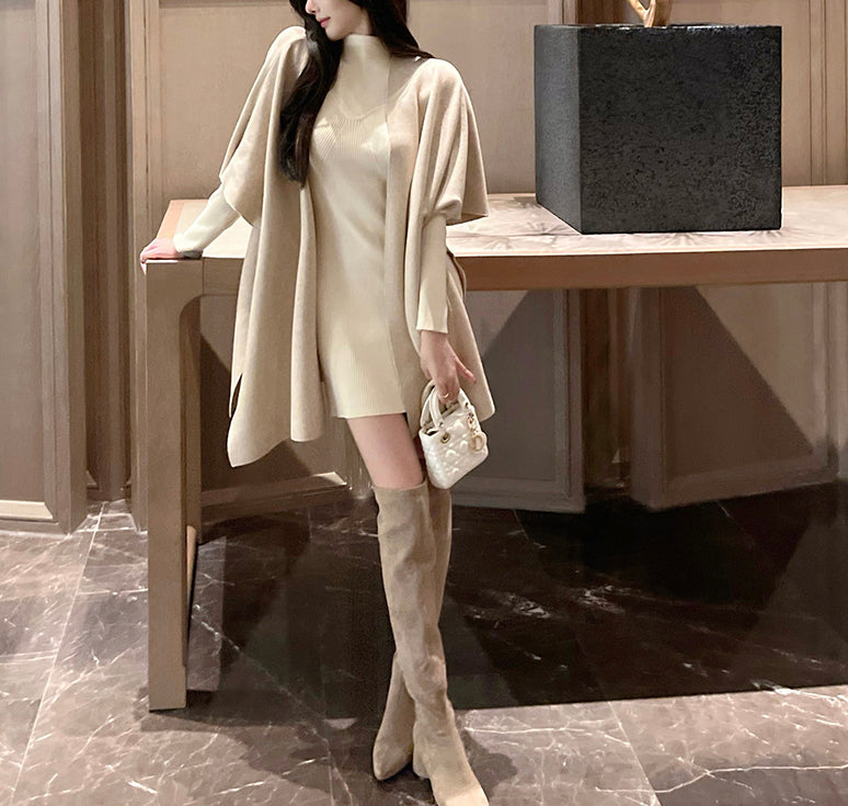 Cape knit cardigan (preorder/ 3 colours)