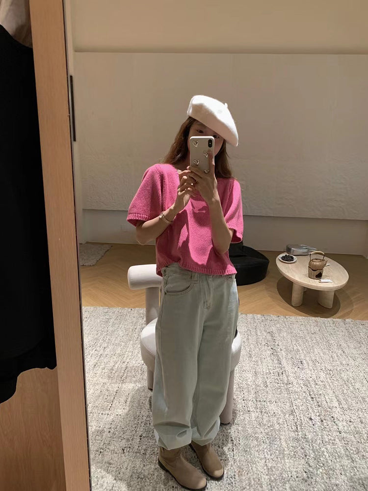 Fuzz top (ready stock/ 4 colours)