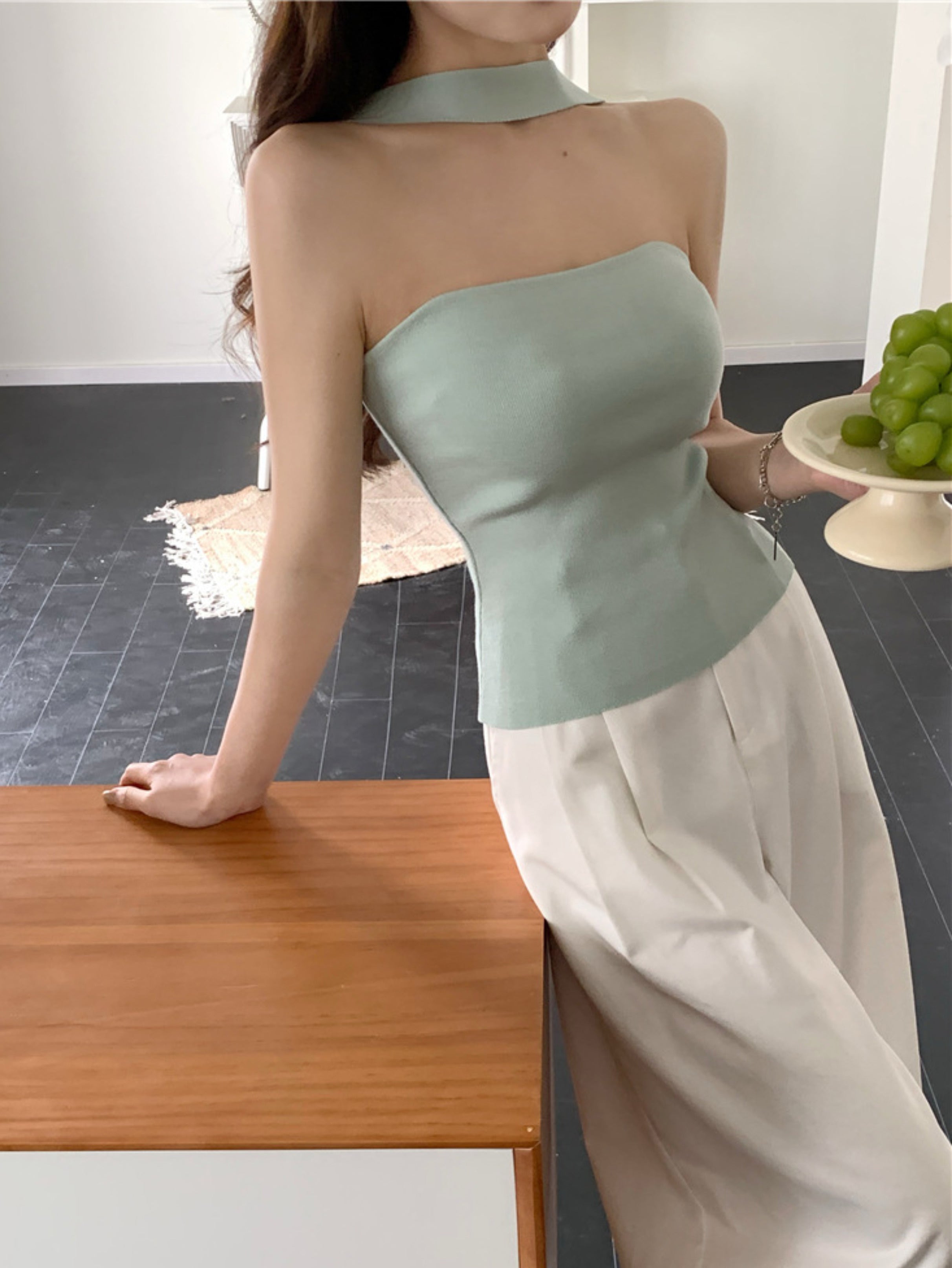 Penelope halterneck top (preorder/ 4 colours)