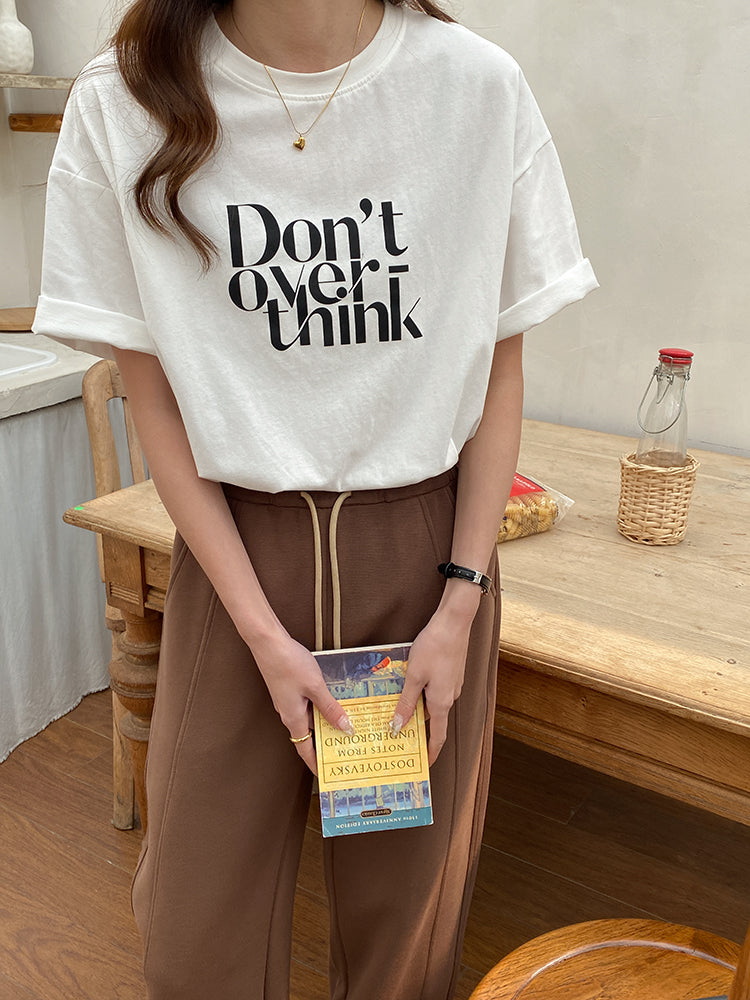 Overthink Tee Shirt (ready stock/ 3 colours)