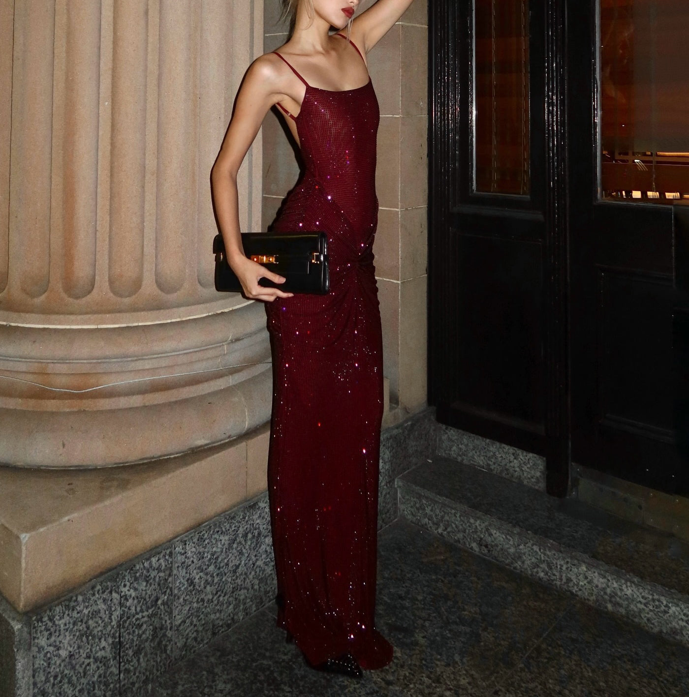 Bedazzled maxi dress (preorder/ 2 colours