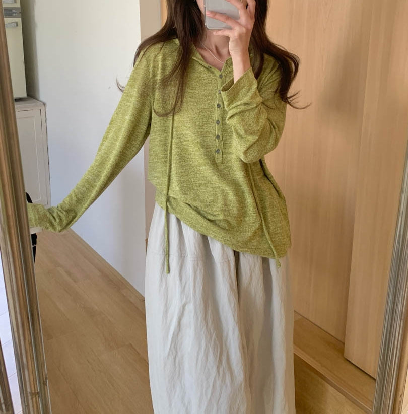 Hoodie slouch top (preorder/ 4 colours)