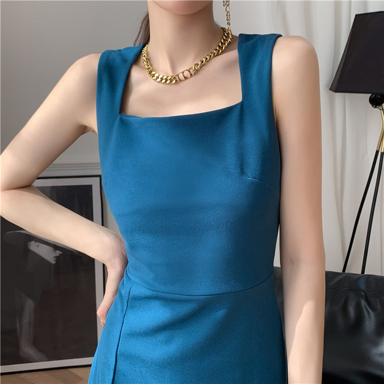 Ally dress (ready stock in peacock and black (S)/ 3 colours)