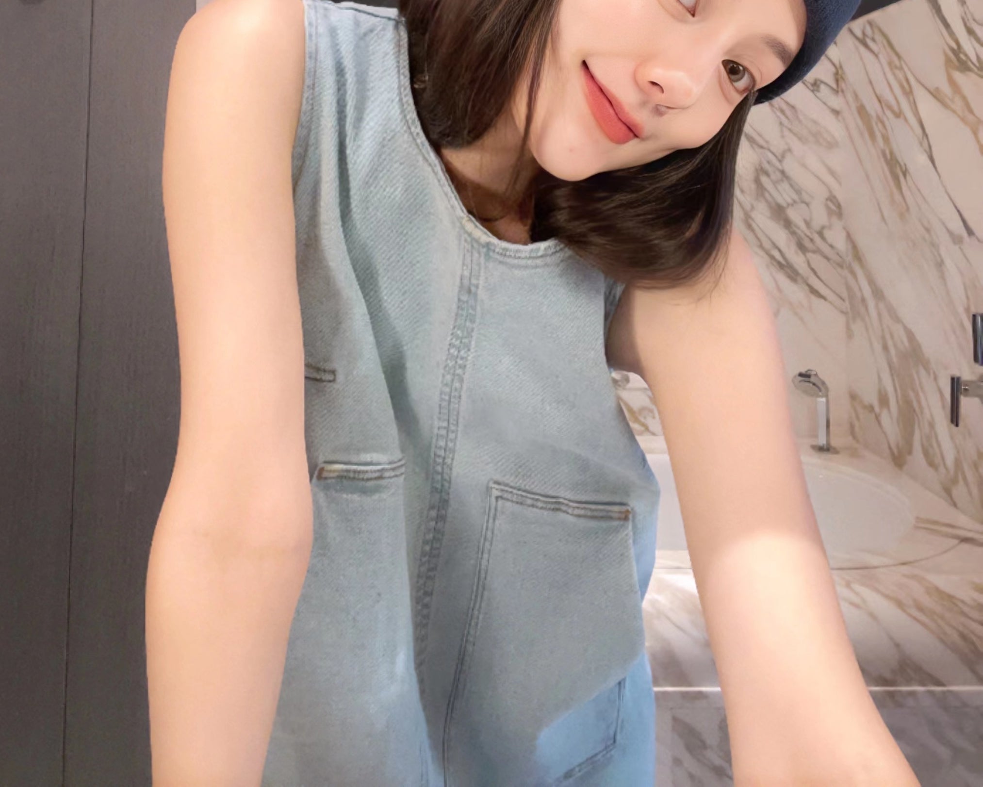 Aria dress (ready stock in dark blue/ 2 colours)