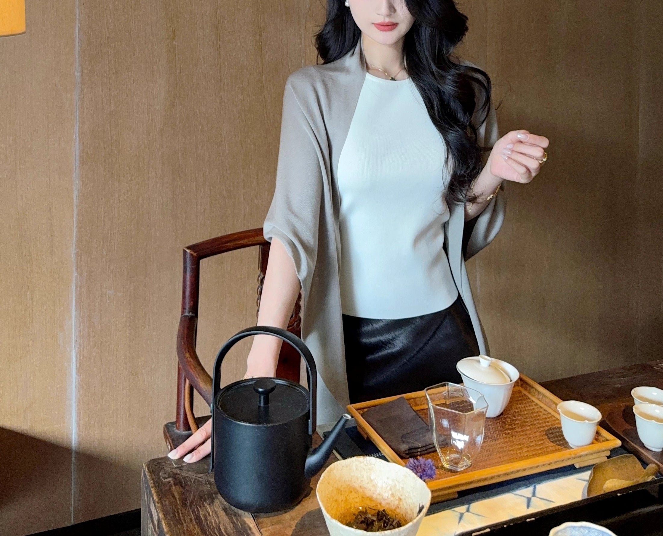 Gilly shawl top (ready stock)