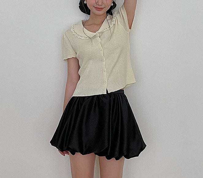 Satin bub skirt (preorder/ 2 colours)