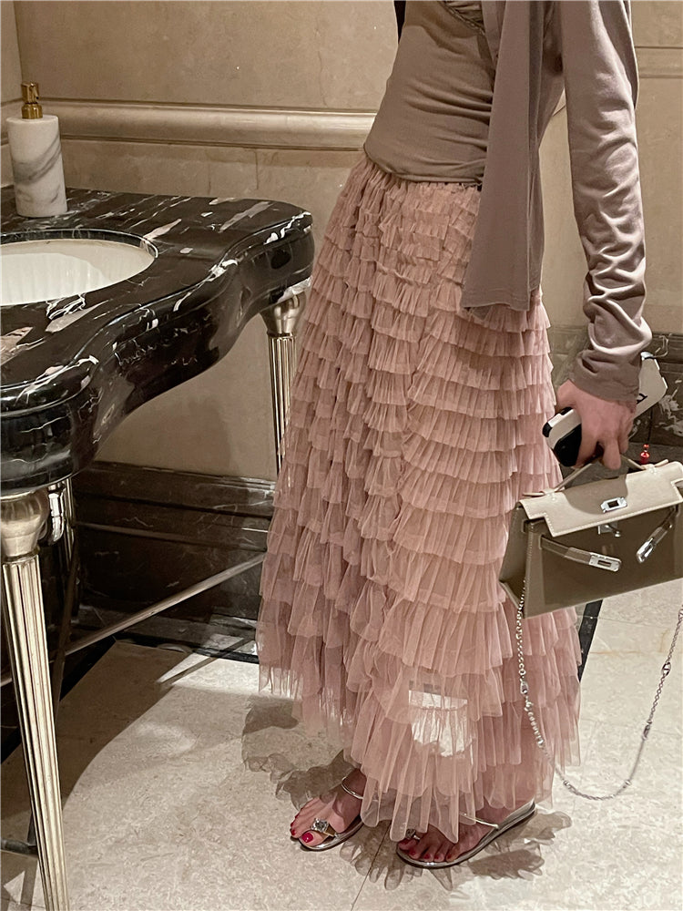 Tullese skirt (ready stock/ 6 colours)