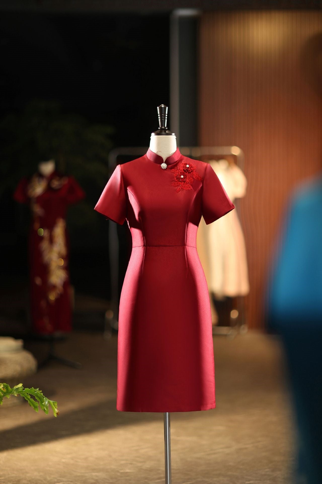 Regus dress (ready stock in pink (2XL) and red (3XL)/ 3 colours)