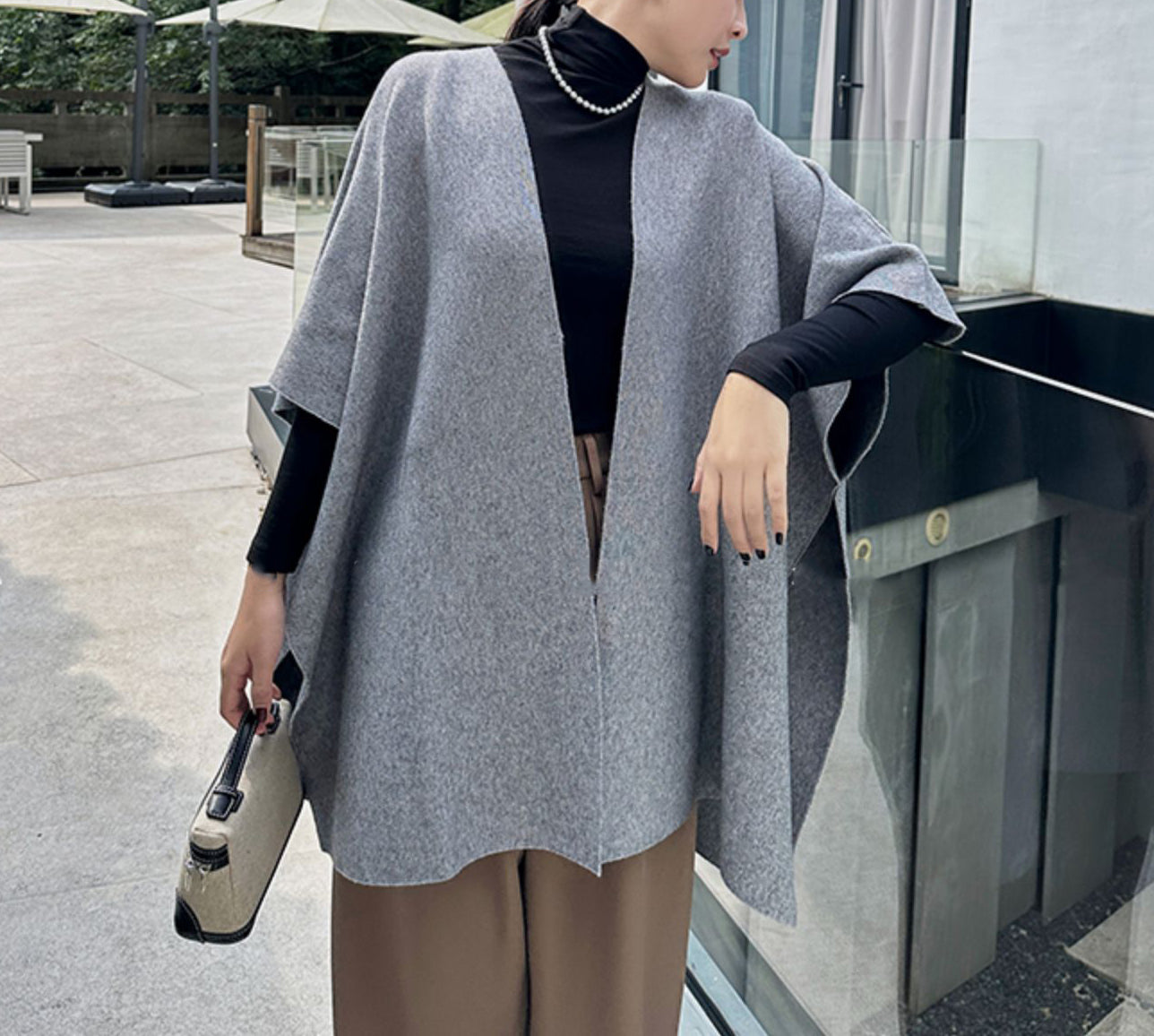 Cape knit cardigan (preorder/ 3 colours)