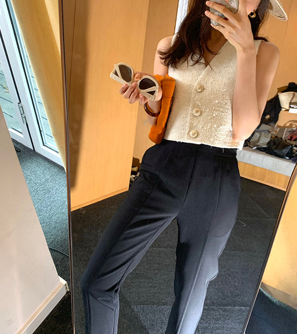 Laire top (ready stock in white (L)/ 2 colours)