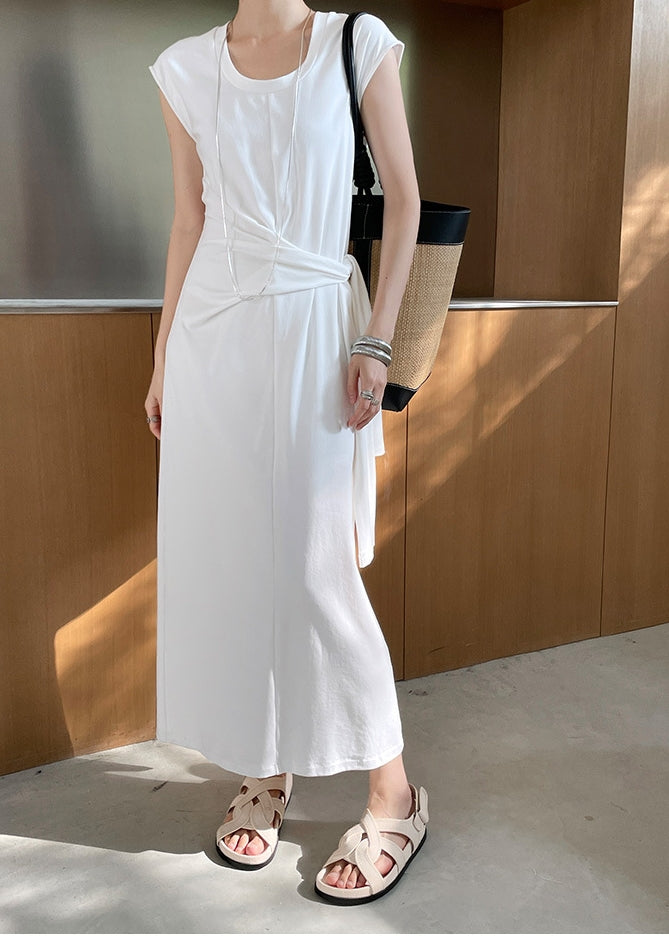 Wraparound T-shirt Dress (ready stock in black (S)/ 2 colours)