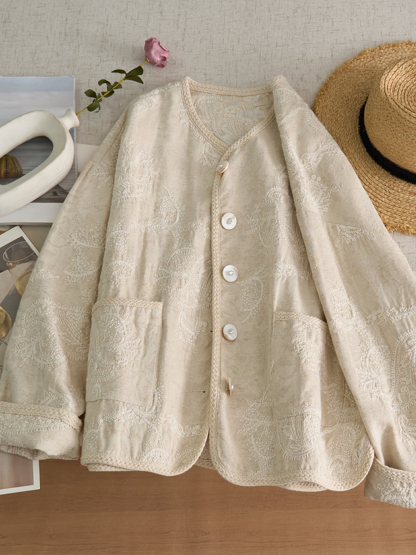 Thompson linen top (preorder)