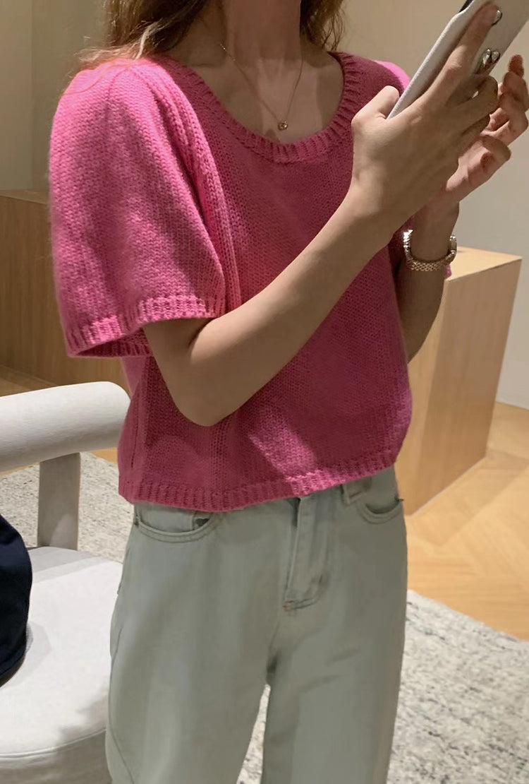 Fuzz top (ready stock/ 4 colours)