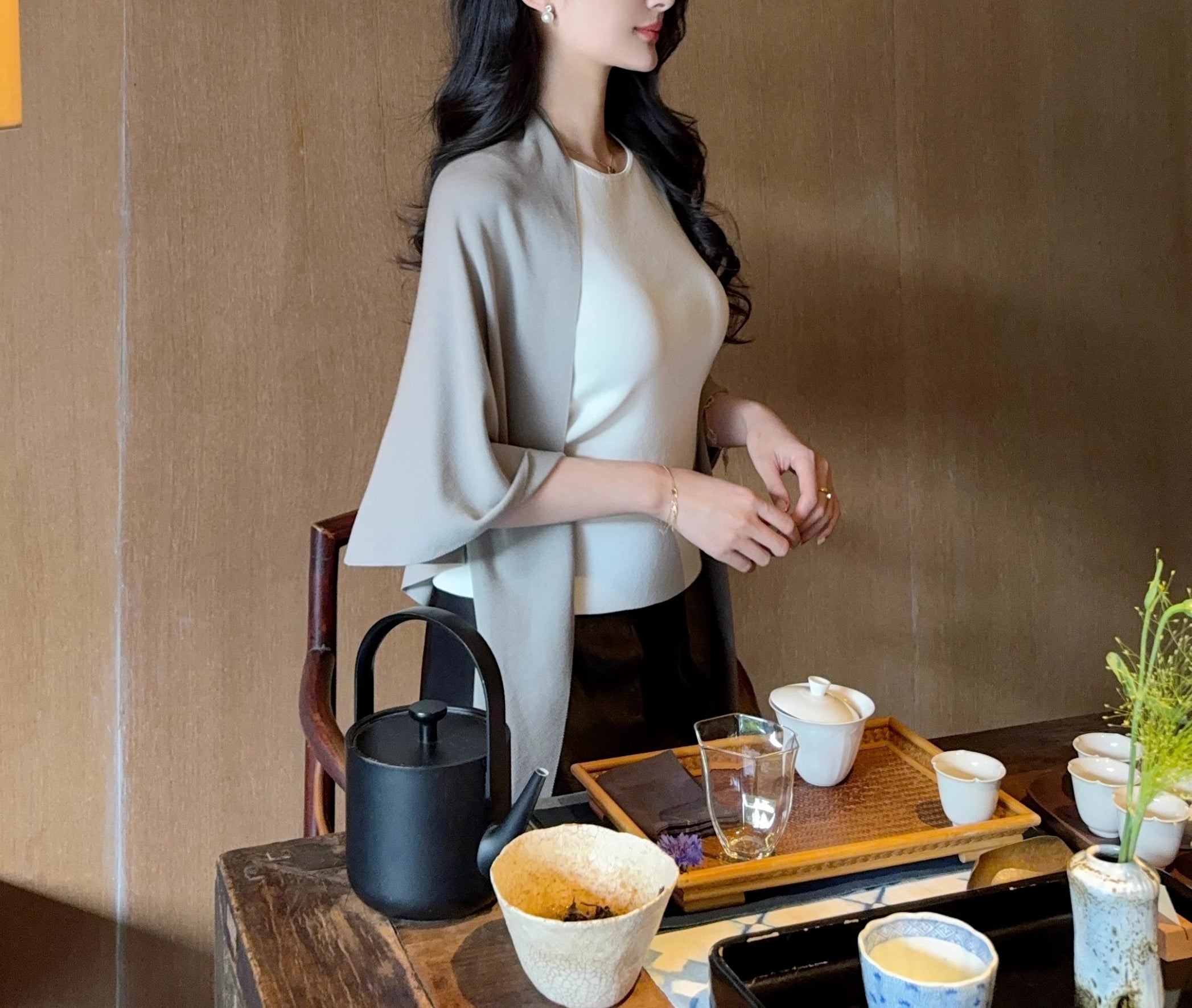 Gilly shawl top (ready stock)