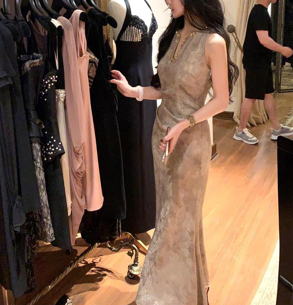 Gold sage dress (preorder/ 2 colours)