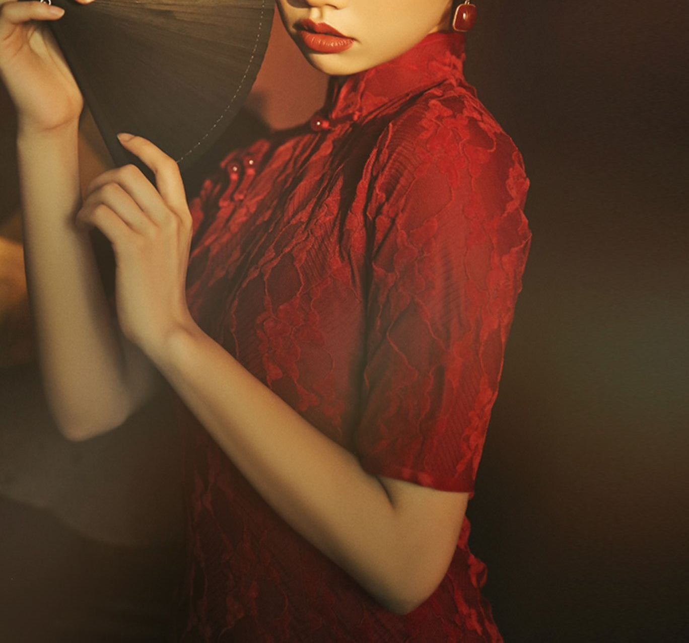 Gionna cheongsam (ready stock in red (XL)/ 2 colours)