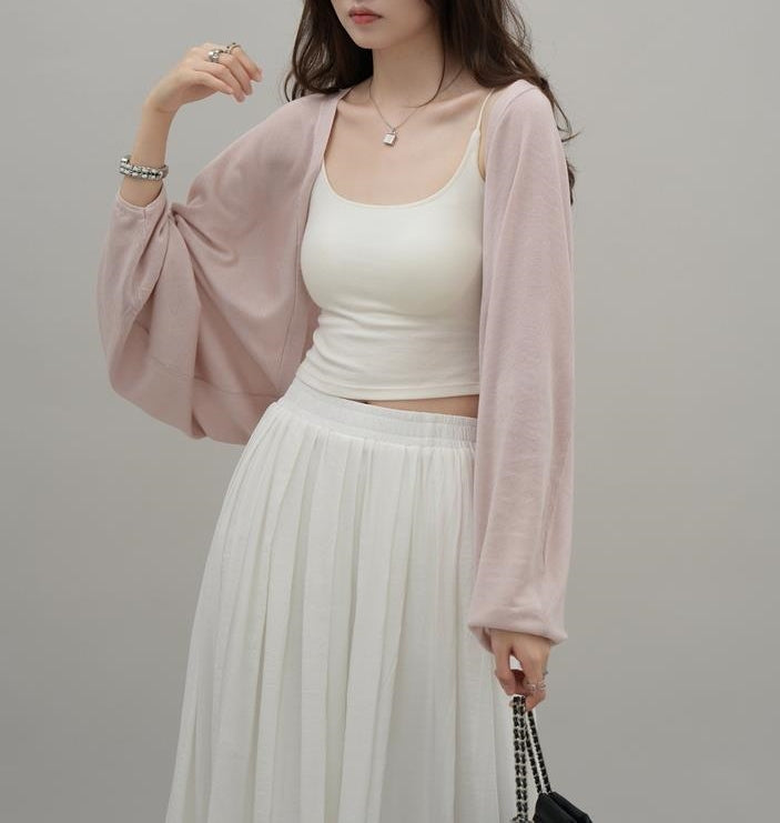 Nina cardigan (ready stock in yellow and white/ 4 colours)