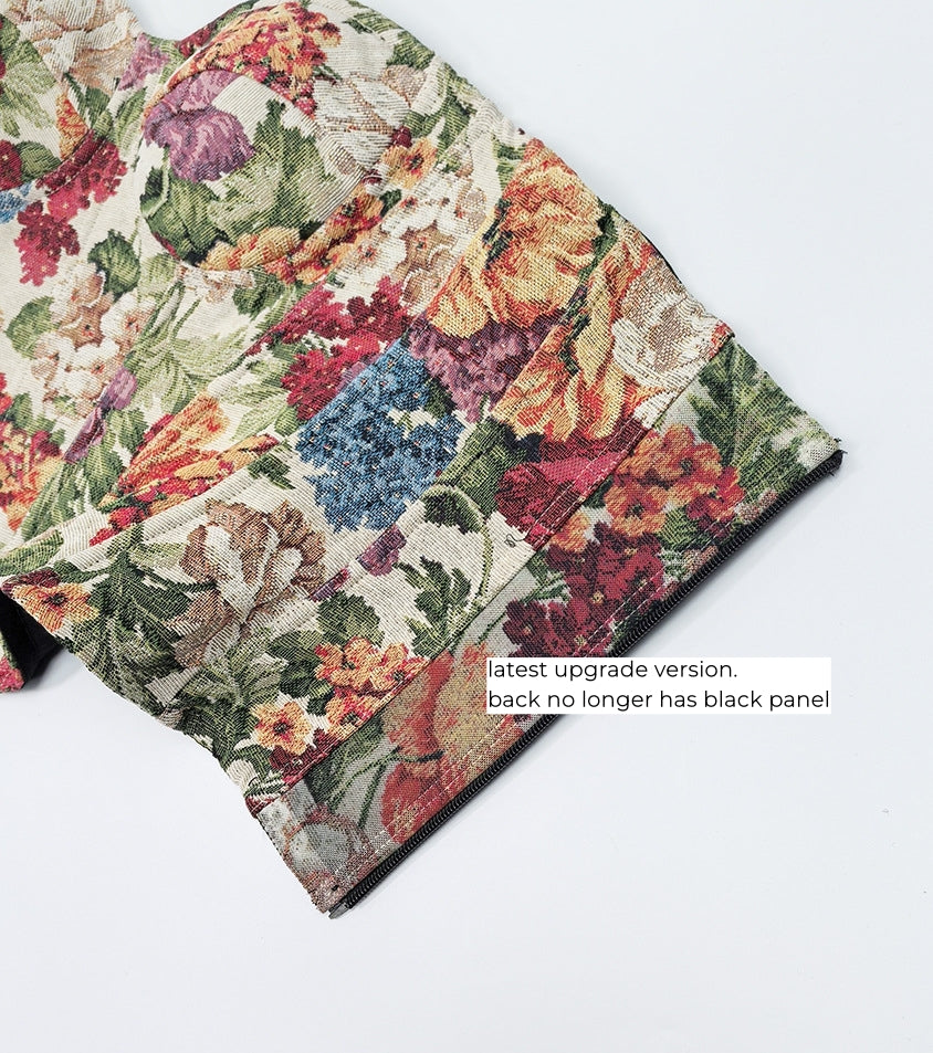 Rose floral corset top (preorder)