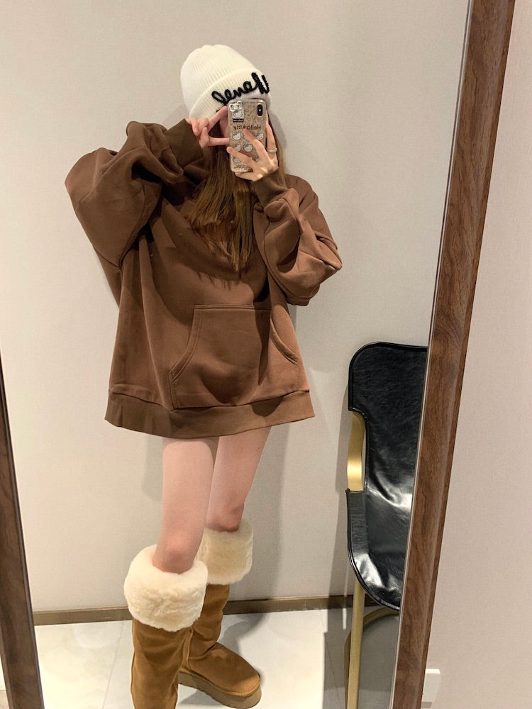 Creme hoodie top (preorder)