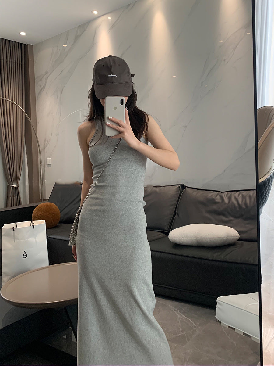 Foe dress (ready stock in light grey (L)/ 3 colours)