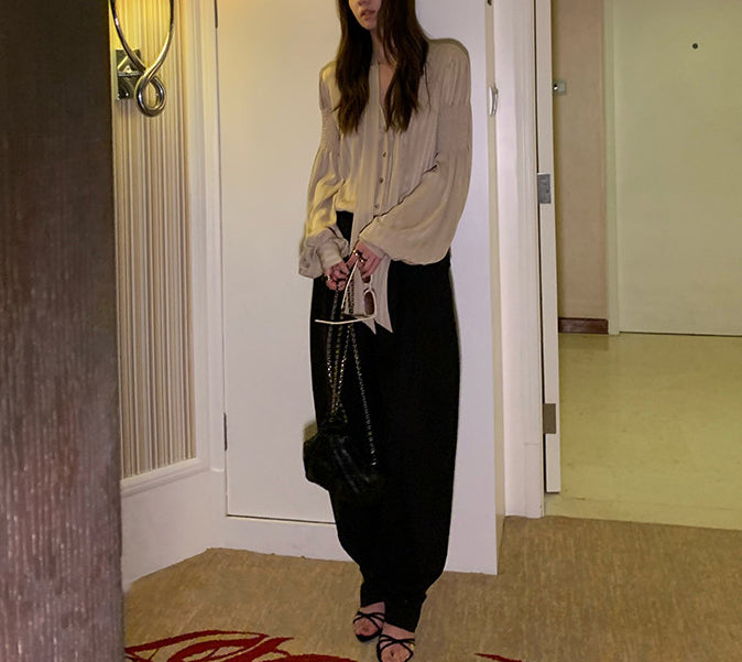 Billowy shirt top (preorder)