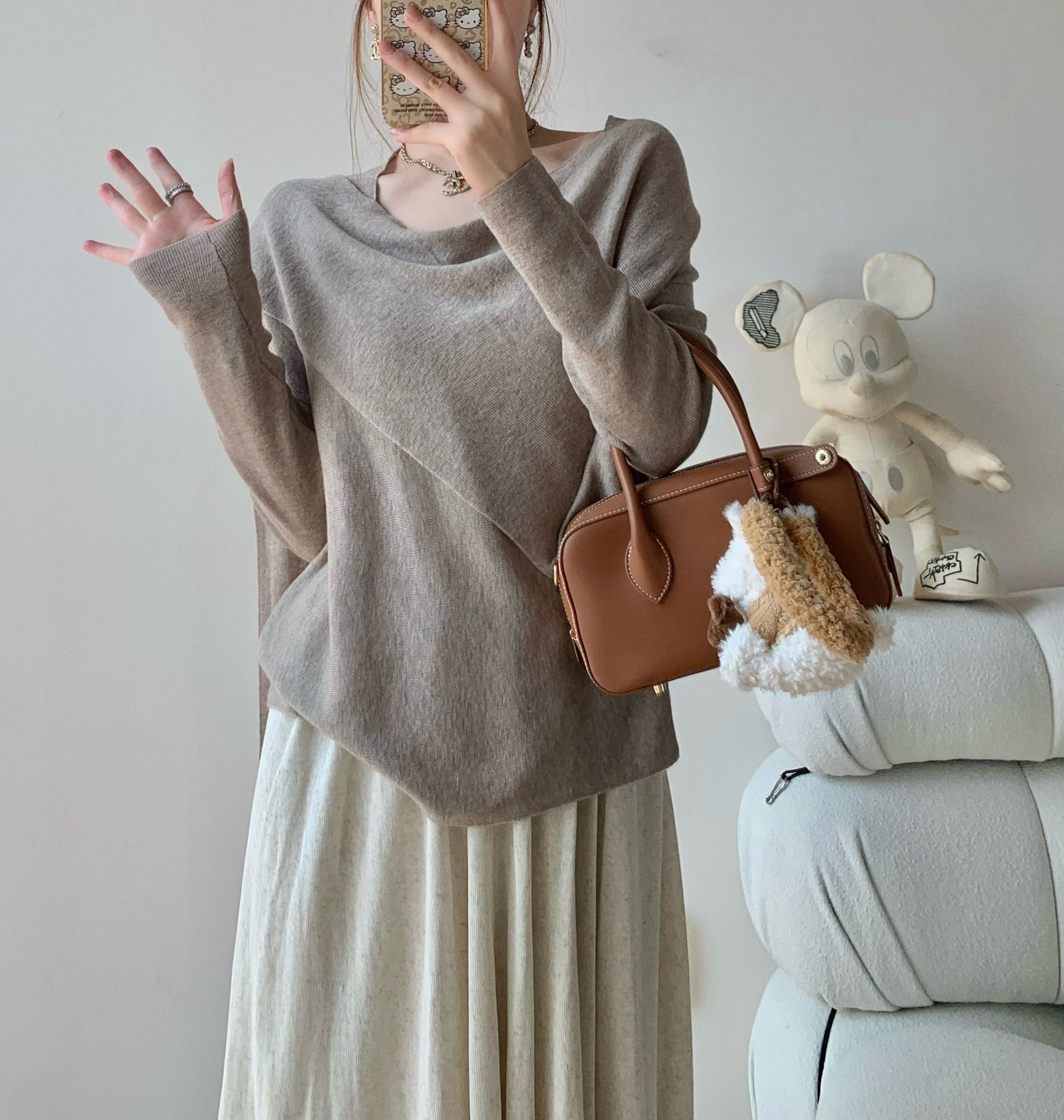 Wraparound wool top (preorder)