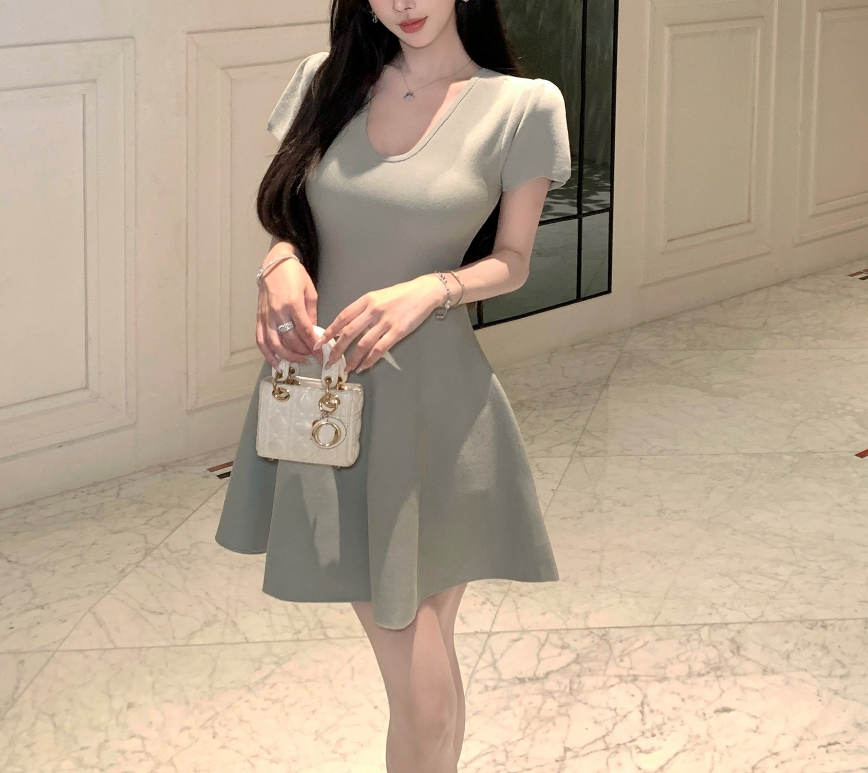 Adley dress (ready stock in pink/ 3 colours)