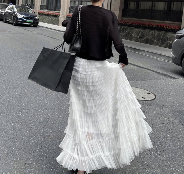 Tullese skirt (ready stock/ 6 colours)