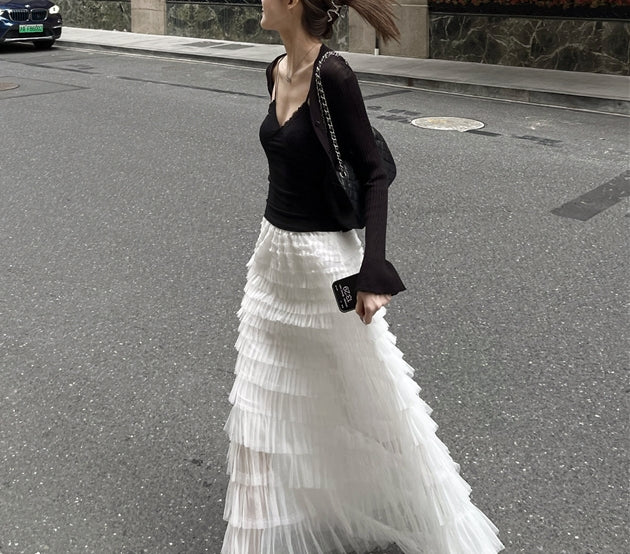 Tullese skirt (ready stock/ 6 colours)