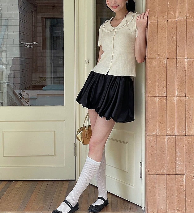 Satin bub skirt (preorder/ 2 colours)