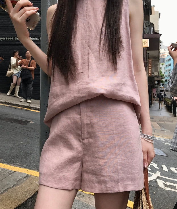 Linen A-line Shorts (preorder/ 2 colours)