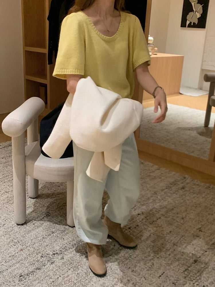 Fuzz top (ready stock/ 4 colours)