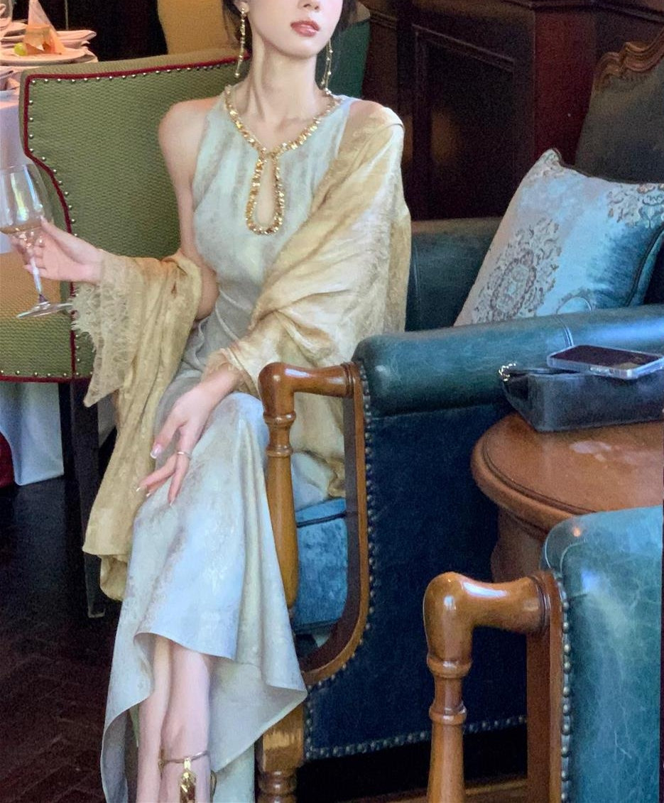 Gold sage dress (preorder/ 2 colours)