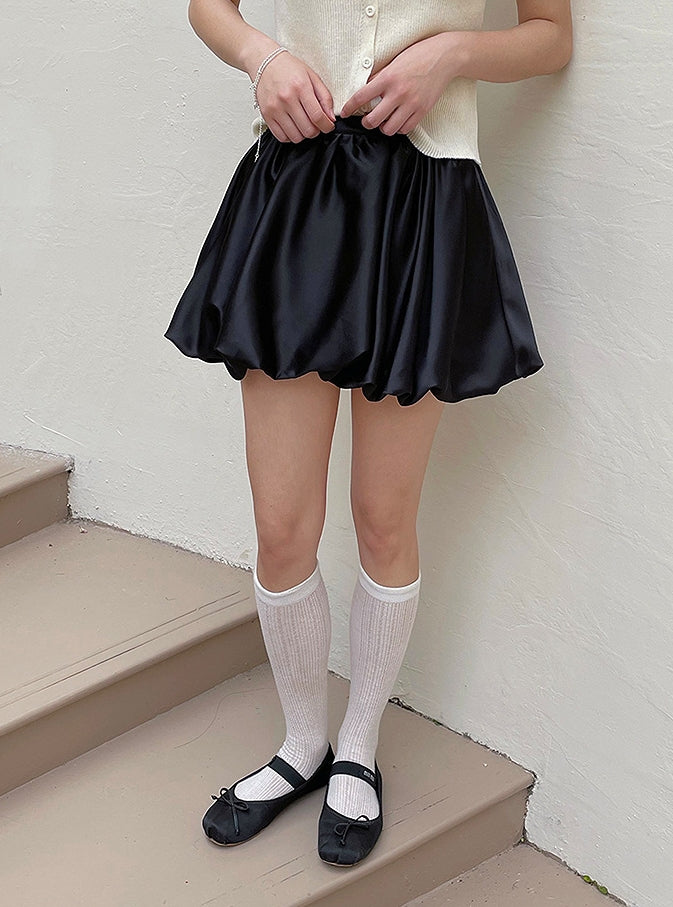 Satin bub skirt (preorder/ 2 colours)